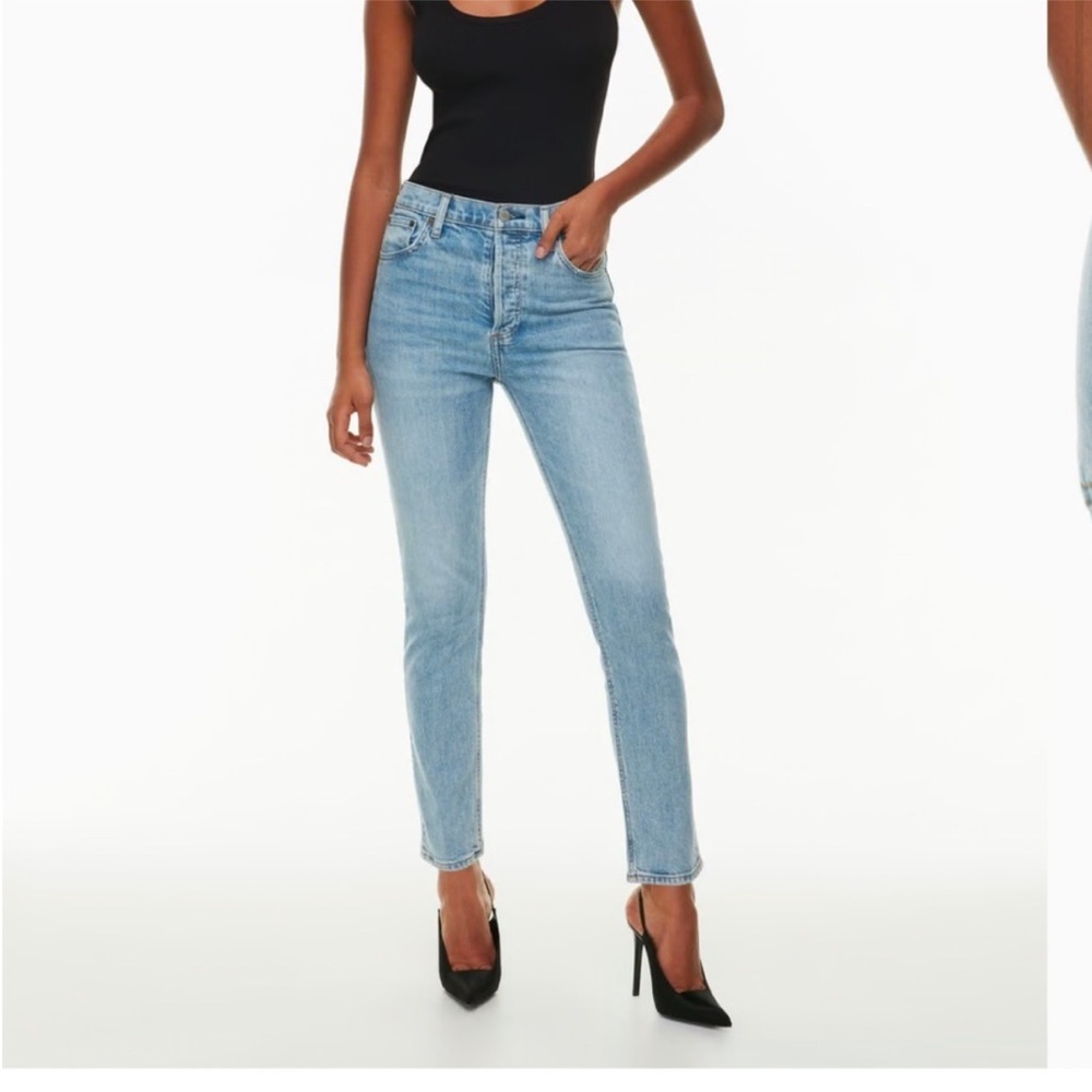 DENIM FORUM x Aritzia yoko‎ high rise slim jeans size 26